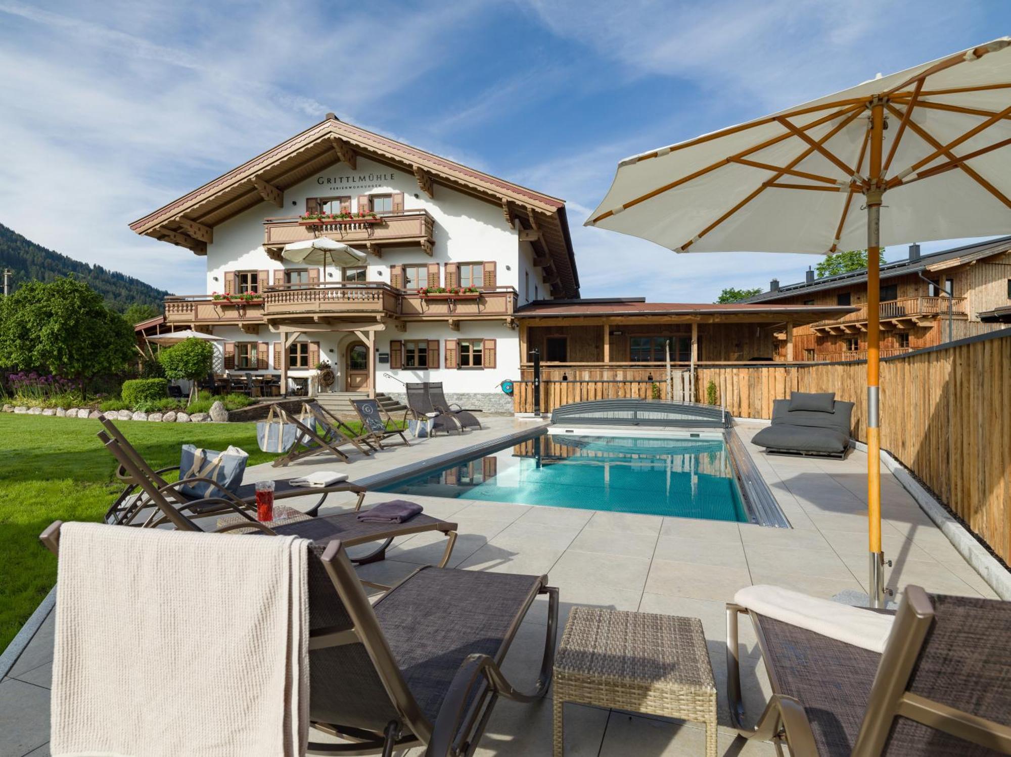 Grittlmuehle Chalet Ferienwohnungen Brixen im Thale Exterior foto